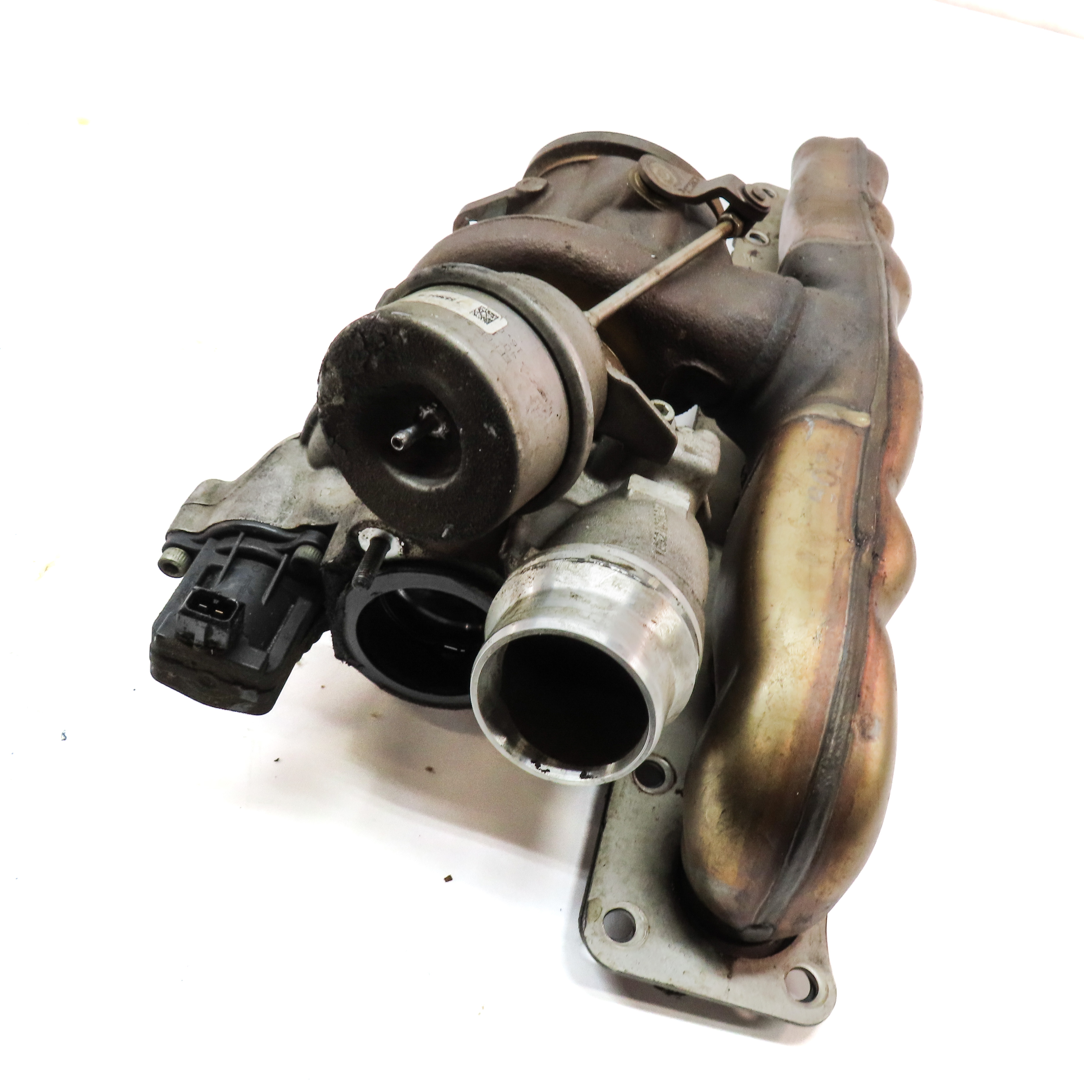 2011-2014 BMW X5 X6 (E70 E71) 3.0L N55 TURBO ENGINE TURBOCHARGER w/ MANIFOLD — exact item pictured